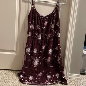 brand warehouse one, size xl, colour burgundy with flowers
